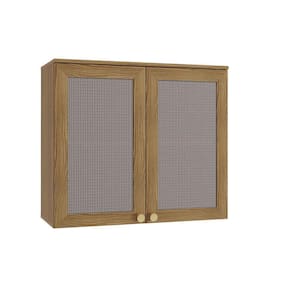 Armário Aéreo 80cm 2 Portas Com Tela Kappesberg Nogueira