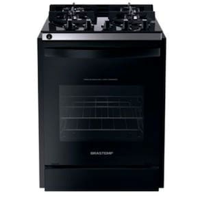 Fogão De Embutir Brastemp 4 Bocas Bivolt Preto Byo4xaeuna