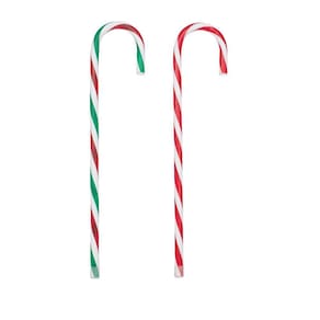 Enfeite Candy Cane C/luz 70x13x2cm C/2 Peças 1019730