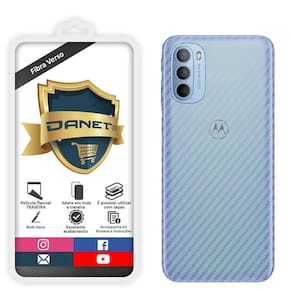 Película De Gel Traseira Fibra Carbono Compatível Moto G31