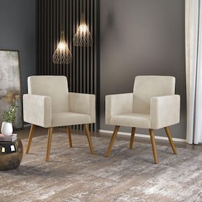 Kit 02 Poltrona Star Ina Confortavel Theo Bege
