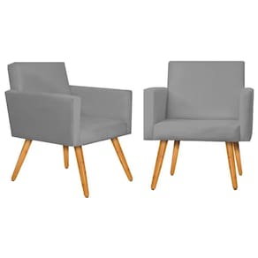 Kit 02 Poltrona Star Ina Confortavel Theo Grafite