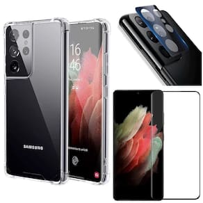 Capa + Película 3D + Película De Câmera Samsung S21 Ultra