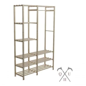 Estante Para Livro QuartosLavanderiaClosets Rustico Pinus