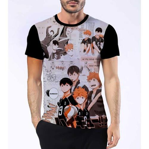 Camisa Camiseta Haikyu Anime De Vôlei