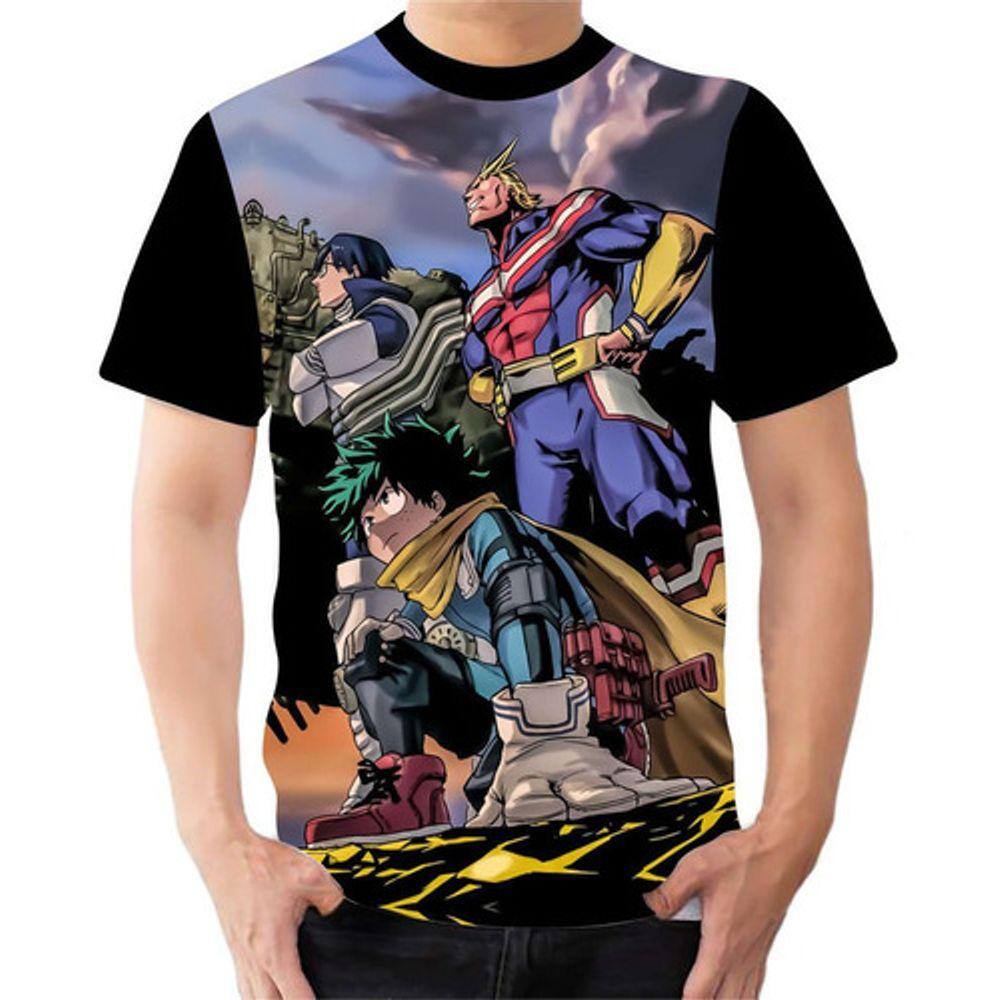 Camiseta Boku No Hero Academia Anime Manga Serie Nerd Filme