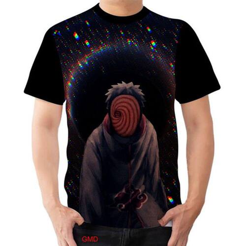 Camiseta Akatsuki Anime Naruto Unissex Algodão