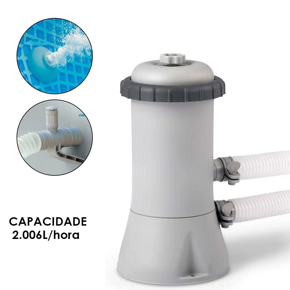 Filtro Para Piscina De Armação E Easy Set 110V/220V 2.006 Litros Hora Intex 28604