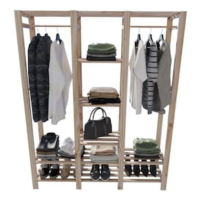 Organizador De Aparador Estante Closet Em Madeira Maciça
