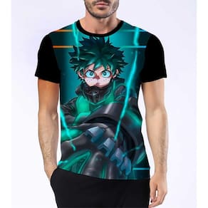 Camisa Camiseta Izuku Midoriya My Hero Academy Boku No 6