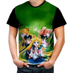 Camisa Camiseta Sailor Moon Guerreiras Pretty Guardian 5