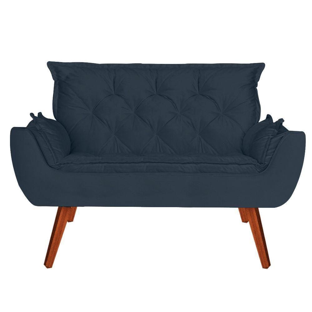 Namoradeira Opala Decorativa Suede Azul Marinho