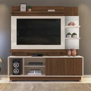 Estante Home Theater Lupo Creme/caiena
