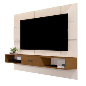 Painel Para Tv Até 55 Polegadas Jb 5025 Off White Com Nature