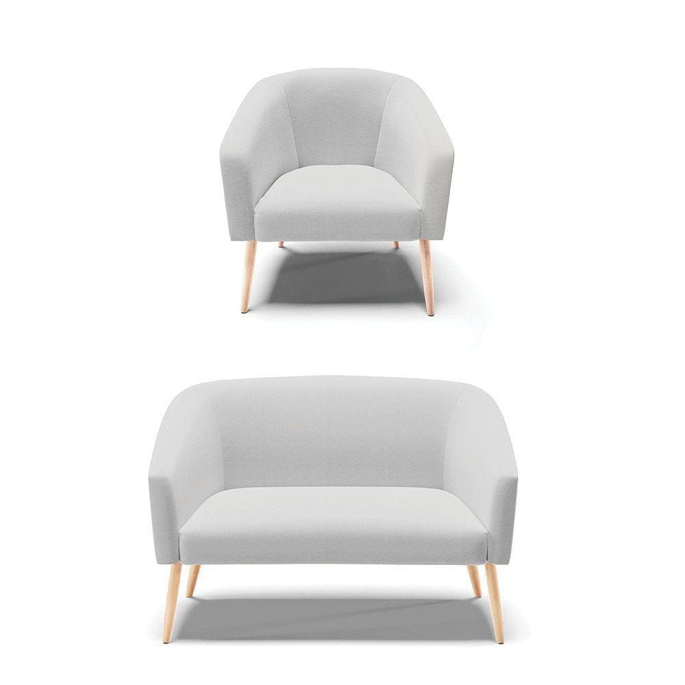 Kit 01 Namoradeira 02 Lugares E 01 Poltrona A05 Cinza