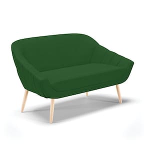 Namoradeira Veludo Luxo Castanho A136 Verde