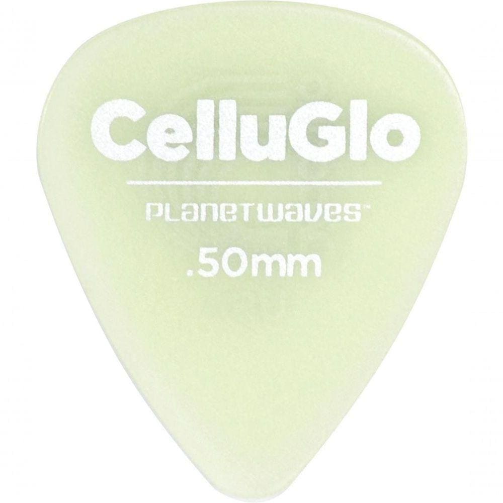 Palheta Para Guitarra De Celuloide 1Ccg2-10 - Glowe - Leve -