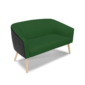 Namoradeira Stella Corano Preto Com Veludo Verde A136