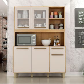 Armário de Cozinha Rubi com 5 Portas e 1 Gaveta Valdemóveis