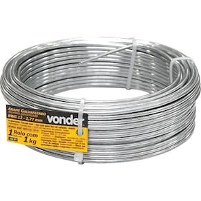 Arame Galvanizado Comercial 2,77Mm 01Kg Bwg12
