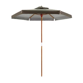 Ombrellone Madeira Cobertura Pvc 2,00M Marrom Bel Lazer
