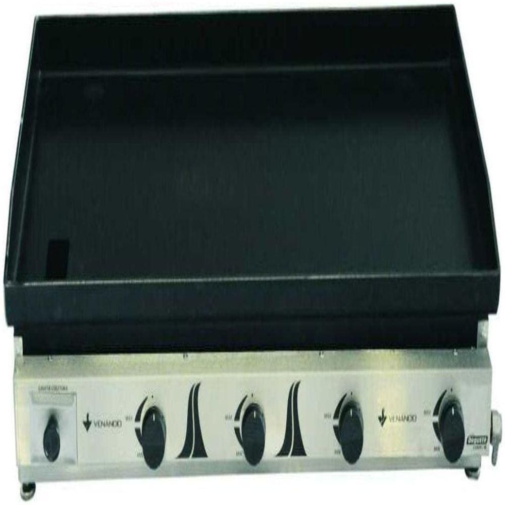 Chapa A Gás Inox 1,20mt C120 Met. Venâncio