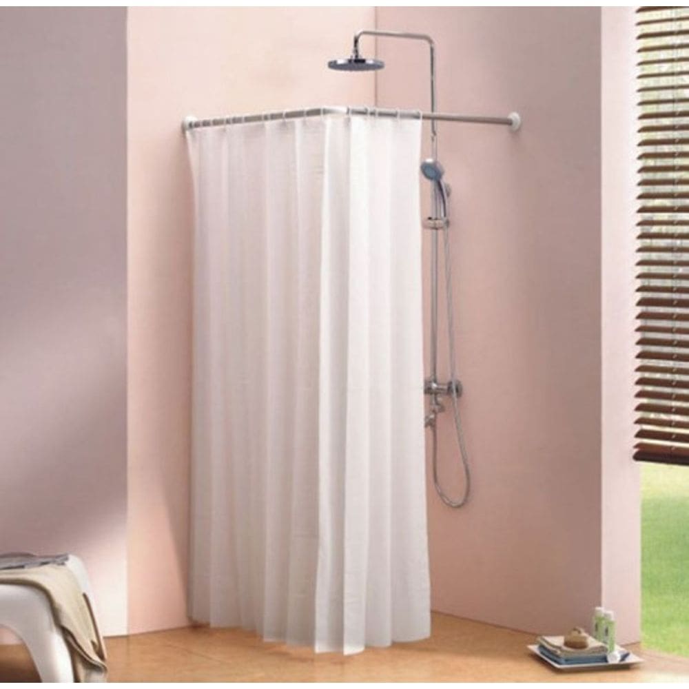 suporte para box de banheiroTubo Curvo De Aço Em L - 1 X 1 Metro