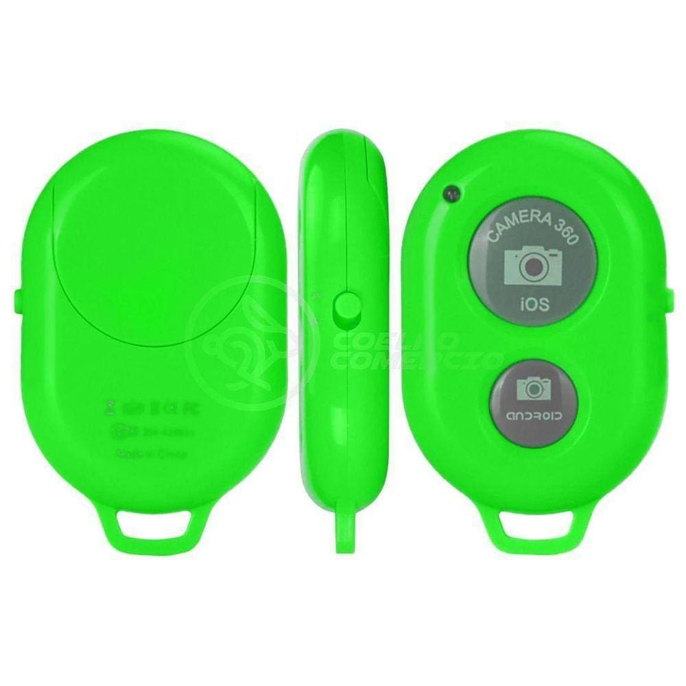 Controle Remoto Disparador De Fotos Bluetooth Selfie - Verde