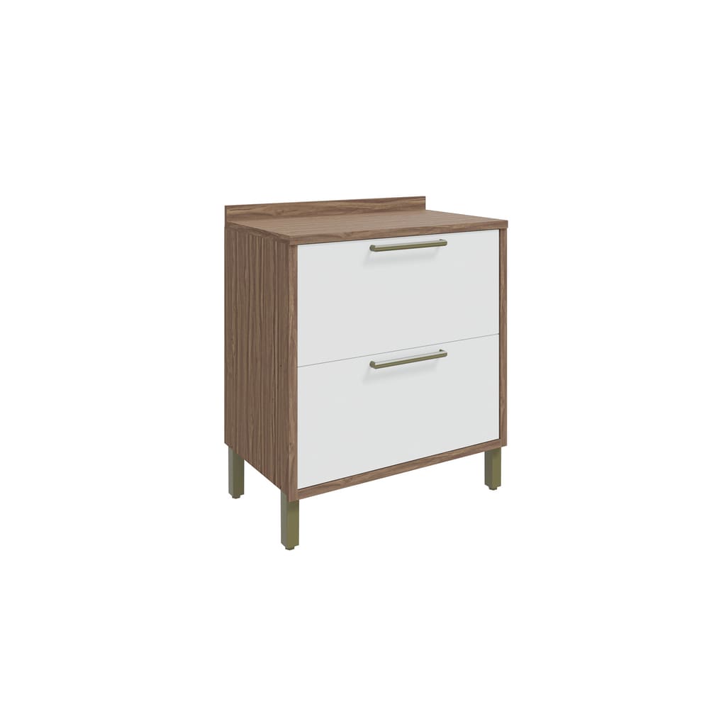Balcão 80cm 1 porta 1 gav Syrah Sevilha/Branco - Móveis Ronipa