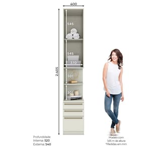 Cômoda 1 Porta Predileto Henn Areia HP