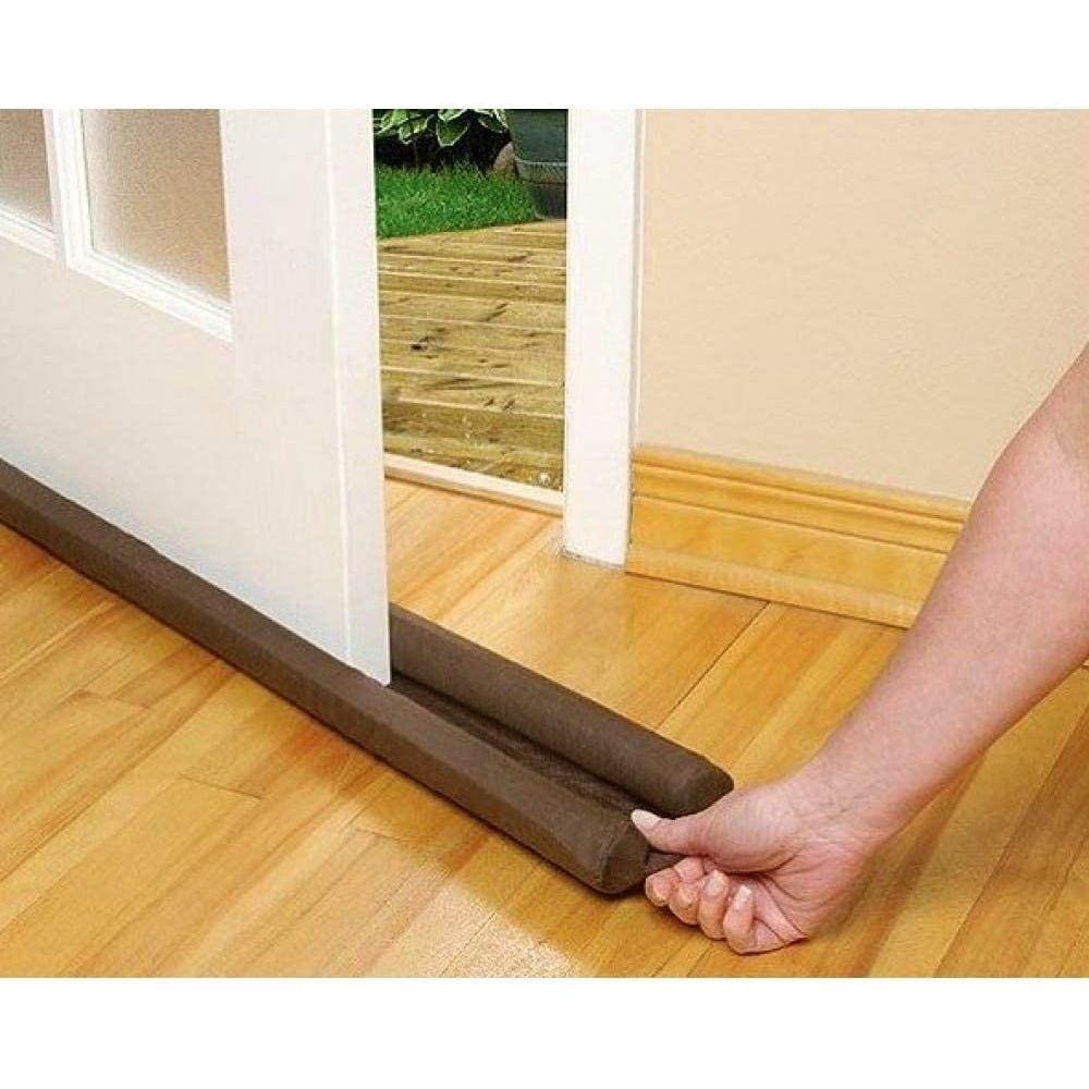Veda Protetor Porta Impermeável Anti Insetos e Sujeira 80cm Marrom