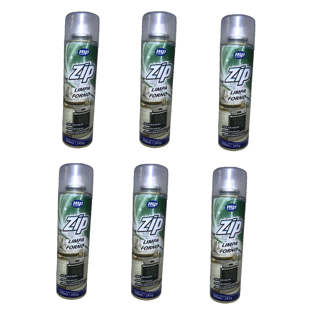 Kit 6 Limpa Forno Spray Zip 300Ml My Place
