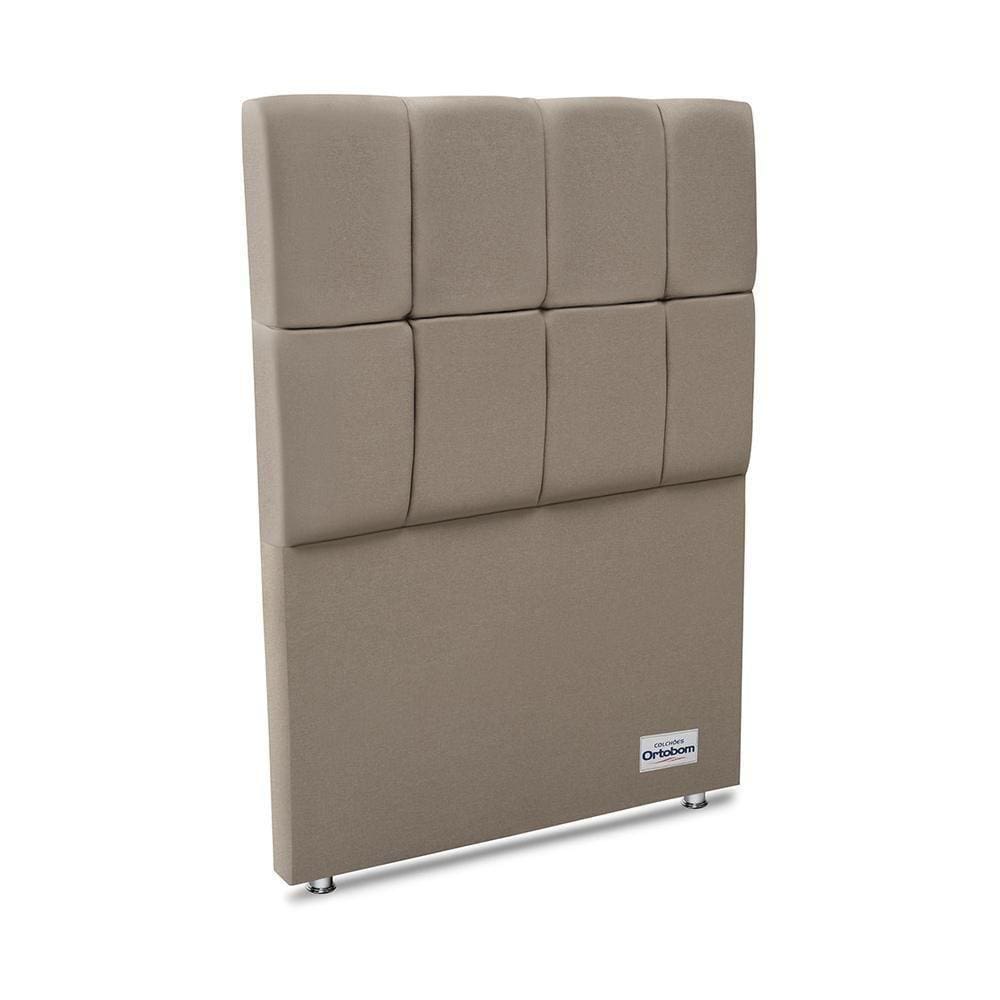 Cabeceira Piave Linho Bege Solteiro 12x90x125 Linho
