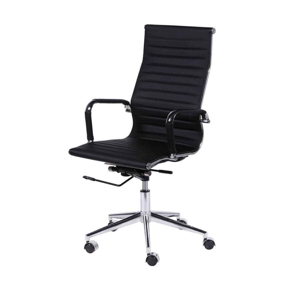 Cadeira Presidente Giratória Eames Preta