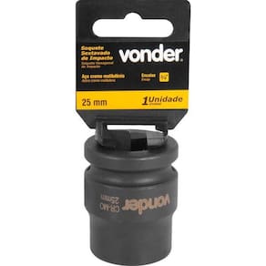 Soquete Sextavado De Impacto Encaixe 3/4" 25Mm Vonder