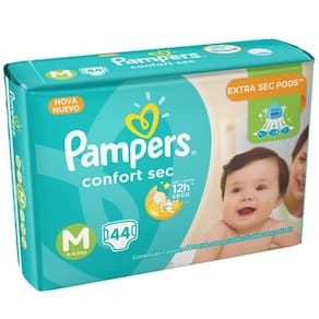 Fralda Pampers Confort Sec M Com 44 Unidades