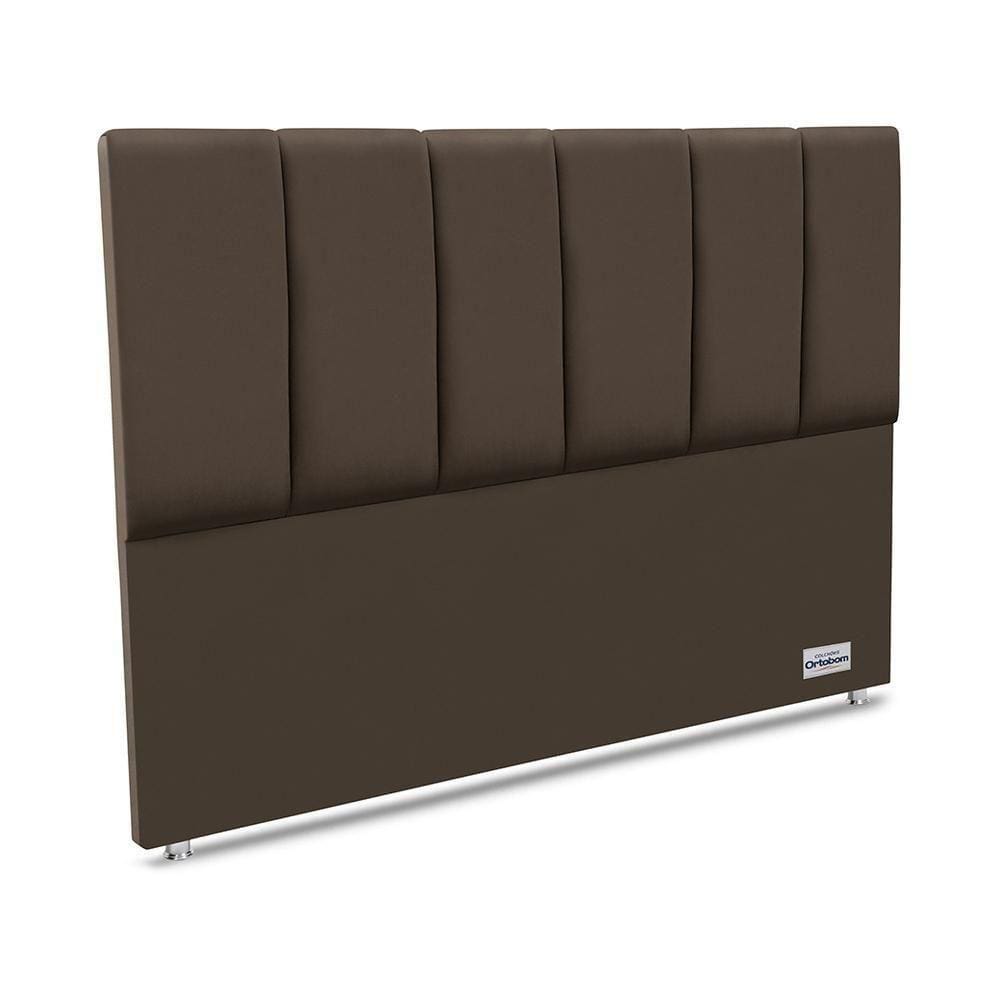 Cabeceira South Veluto Marrom Queen 11x160x125 Camurça