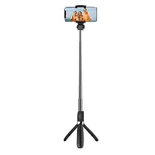 imagem-Bastão Pau Selfie Tripe Controle Bluetooth Retrátil