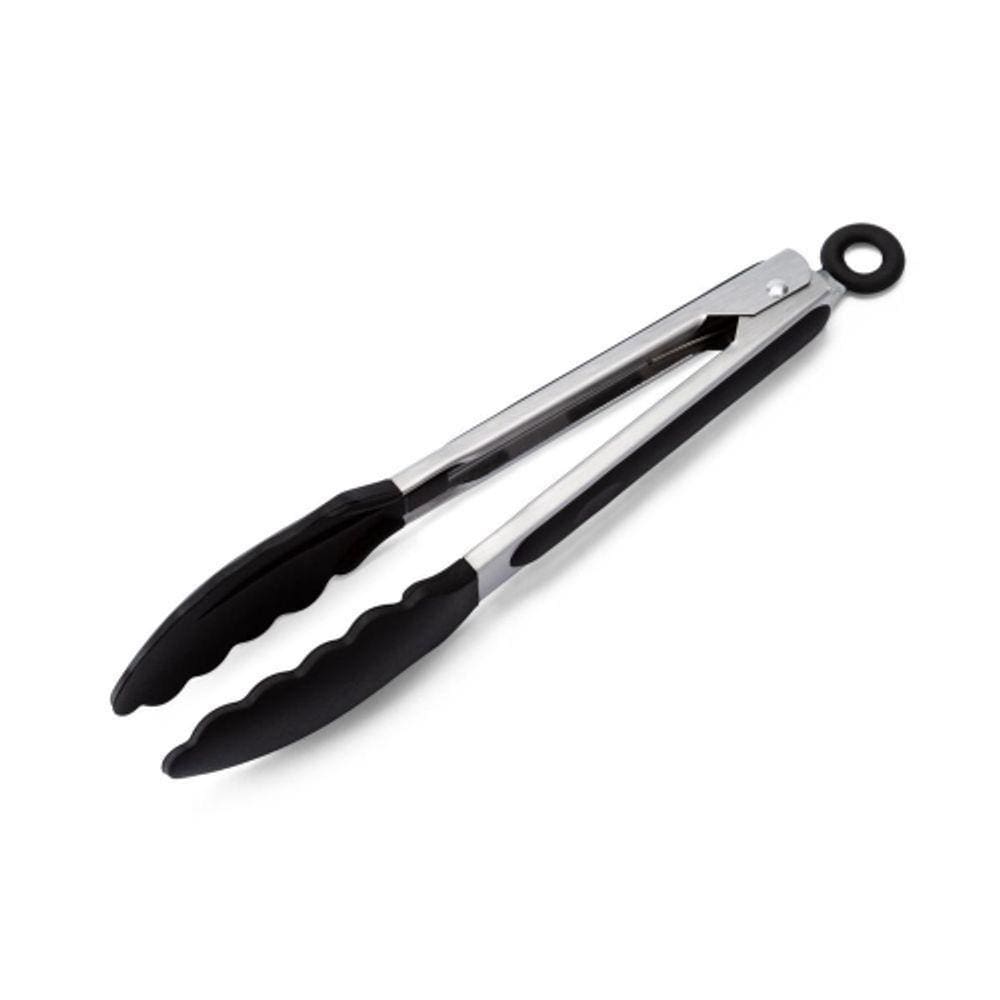Pegador Inox Com Ponta Em Silicone 23cm Preto - Weck