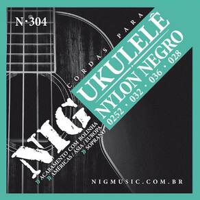 Encordoamento Ukulele Soprano Nig N-304 Nylon 0.252