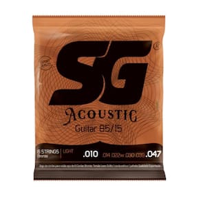Encordoamento Sg Aço Bronze Violão Light 010-047