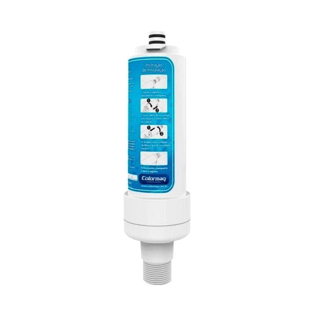 Filtro De Carvão Ativado P/Purificador De água Branco C/Azul
