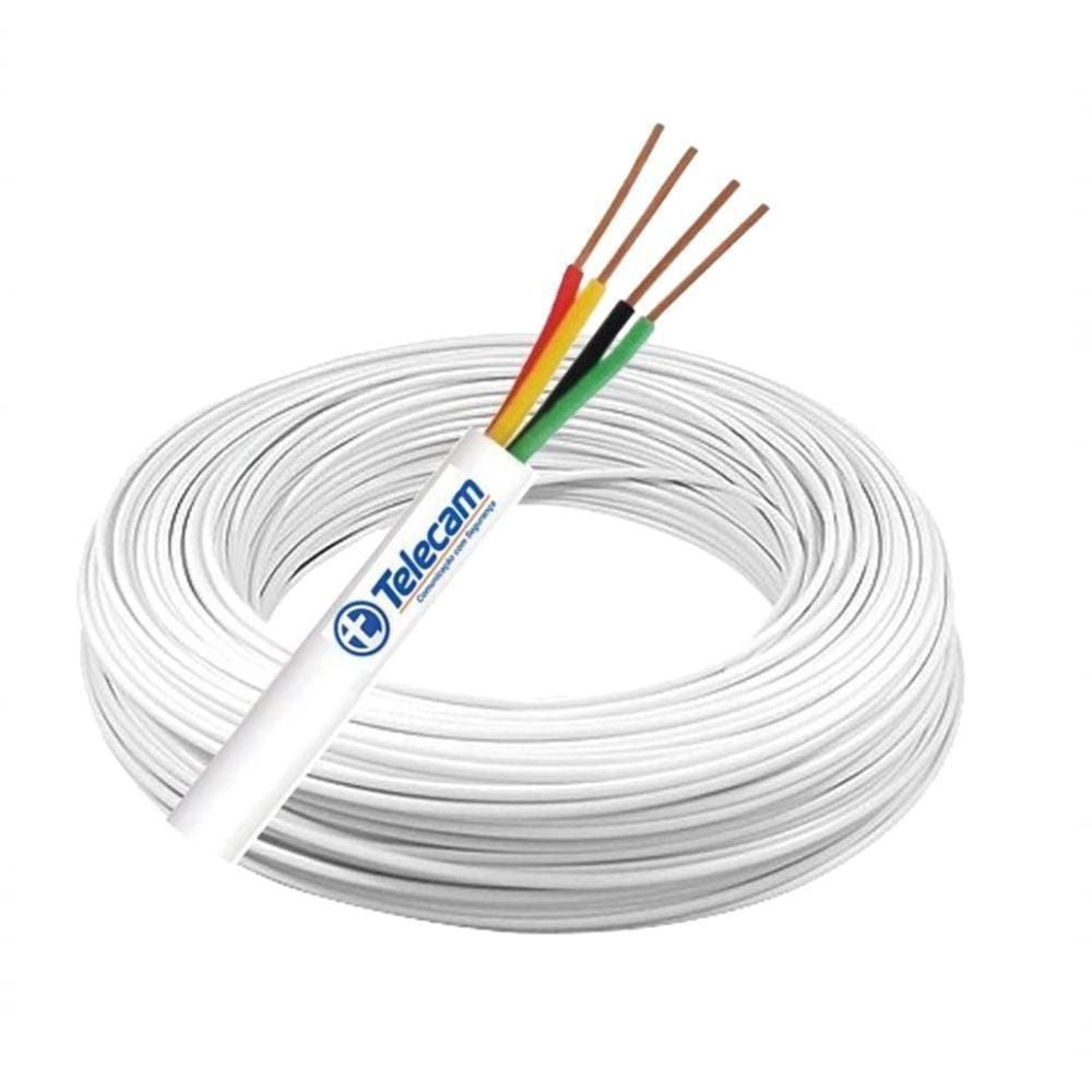 Cabo Para Alarme Telecam 50 X 04 Vias Cca Liga Cobre 100 Met