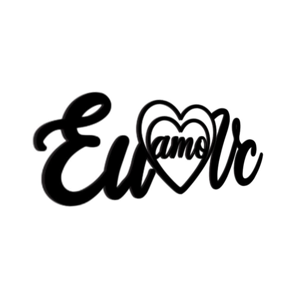 Palavras P/ Parede Em Mdf Eu Amo Você 3D Modelo 2