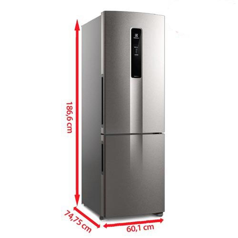 マトレス 400 サイズ Refrigerador Bottom Freezer Electrolux de 02 Portas | Casas Bahia