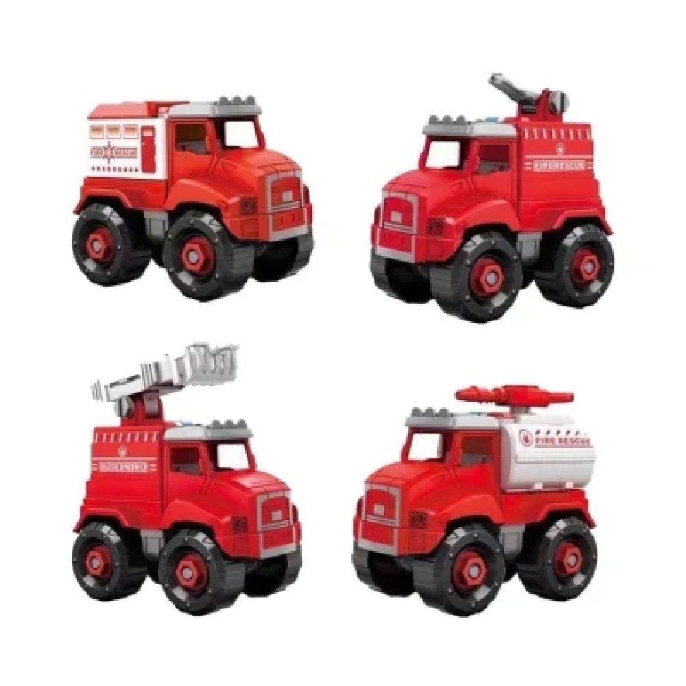 Caminhão Bombeiros City Machine Brinquedo 2 in 1 - BR1698