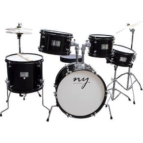 Bateria Acústica Infantil Junior 2T Preta New York