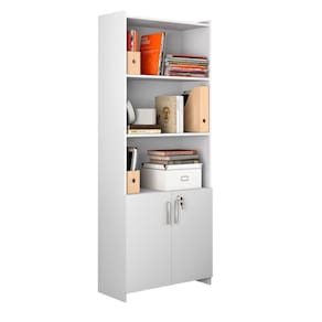 Armário Para Escritório Office Branco Branco New