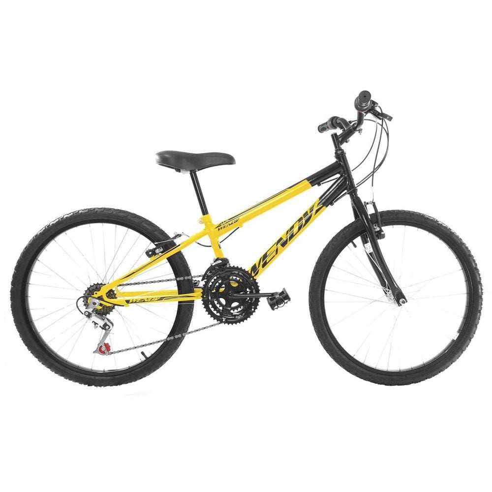Bicicleta Aro 24 Masc Infantil Wendy Freio V-Brake 18 Marcha