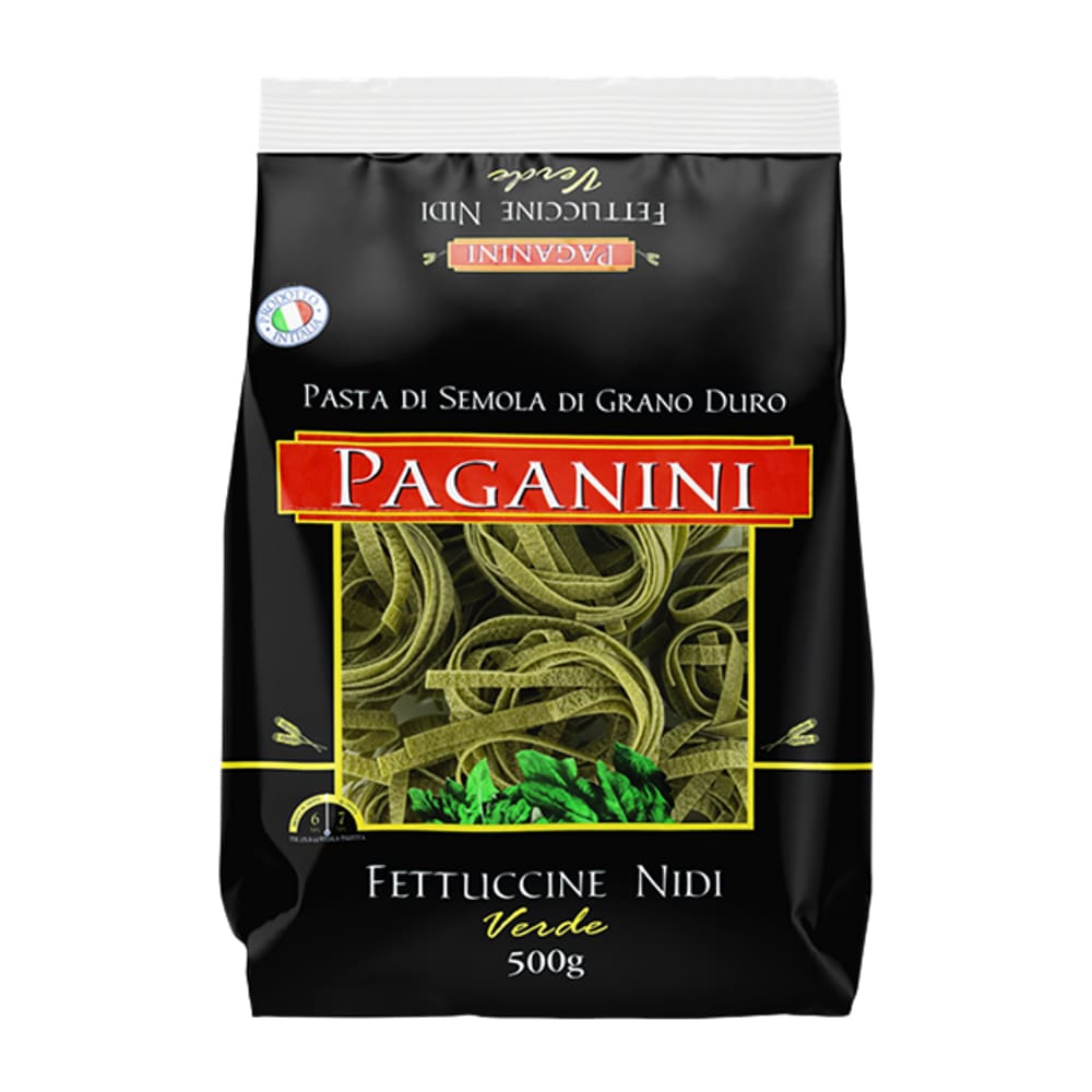 Macarrão Fettuccine Nidi Verde Paganini 500g